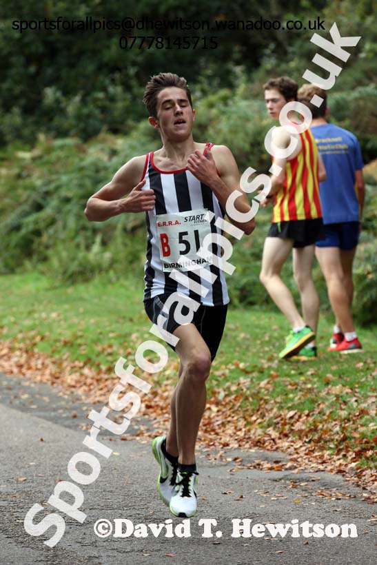 Mens under-17s ERRA Road Relays, Sutton Coldifield, Birmingham. Photo: David T. Hewitson/Sports for All Pics